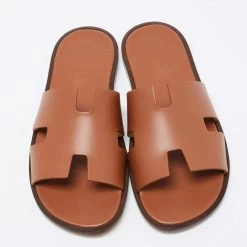Hermes Brown Leather Izmir Sandals Size 41 For Men -Deals Hermes Store luxury men hermes used shoes p659637 007