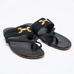 Hermes Black Suede Ring Toe Flat Sandals Size 41 For Men -Deals Hermes Store luxury men hermes used shoes p663973 007