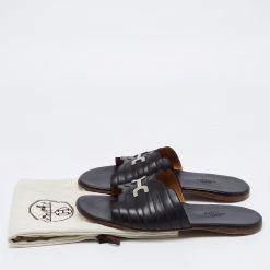 Hermes Black Leather Slide Sandals Size 41 For Men -Deals Hermes Store luxury men hermes used shoes p664082 008