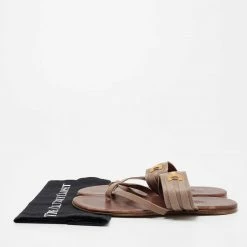 Hermes Brown Suede Ring Toe Flat Sandals Size 41 For Men -Deals Hermes Store luxury men hermes used shoes p664096 001