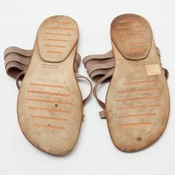 Hermes Brown Suede Ring Toe Flat Sandals Size 41 For Men -Deals Hermes Store luxury men hermes used shoes p664096 007