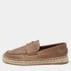 Hermes Brown Leather Trip Espadrilles Size 43 For Men