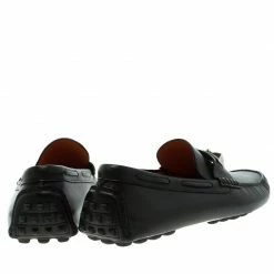 Hermes Black Leather Irving Moccasins Size 43.5 For Men -Deals Hermes Store luxury men hermes used shoes p92783 005
