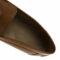 Hermes Brown Leather Lucky Moccasins Size 43 For Men -Deals Hermes Store luxury men hermes used shoes p93015 0007