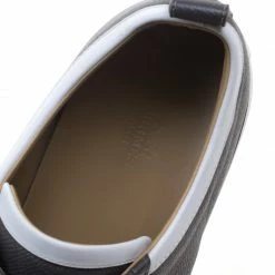 Hermes Two Tone Leather Inside Lace Up Sneakers Size 43 For Men -Deals Hermes Store luxury men hermes used shoes p93024 007