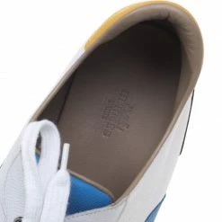 Hermes Multicolor Leather Lace Up Sneakers Size 44 For Men -Deals Hermes Store luxury men hermes used shoes p93043 007