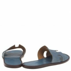 Hermes Sky Blue Suede Izmir Sandals Size 43.5 For Men 14 Hermes Sky Blue Suede Izmir Sandals Size 43.5 For Men -Deals Hermes Store luxury men hermes used shoes p93055 0005