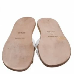 Hermes White Leather Izmir Sandals Size 43 For Men 15 Hermes White Leather Izmir Sandals Size 43 For Men -Deals Hermes Store luxury men hermes used shoes p93059 006