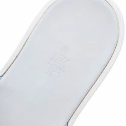 Hermes Blue Leather Izmir Sandals Size 43.5 For Men -Deals Hermes Store luxury men hermes used shoes p93064 007