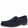 Hermes Navy Blue Suede Lucky Moccasins Size 43 For Men -Deals Hermes Store luxury men hermes used shoes p93124 001