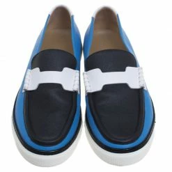 Hermes Multicolor Leather Loafers Size 43 For Men -Deals Hermes Store luxury men hermes used shoes p93125 003