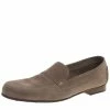 Hermes Beige Suede Keep Moccasins Size 43.5 For Men -Deals Hermes Store luxury men hermes used shoes p93128 0001