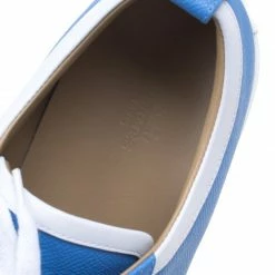 Hermes Two Tone Leather Inside Lace Up Sneakers Size 43.5 For Men -Deals Hermes Store luxury men hermes used shoes p93170 0007