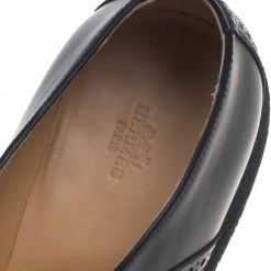 Hermes Black Brogue Leather Oxfords Size 43.5 For Men -Deals Hermes Store luxury men hermes used shoes p93172 007