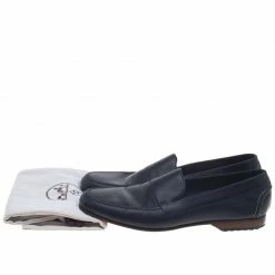Hermes Oxford Blue Leather Keep Moccasins Size 43 For Men -Deals Hermes Store luxury men hermes used shoes p93176 008