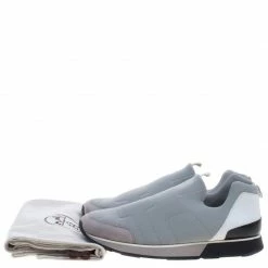 Hermes Grey Fabric Slip On Sneakers Size 43 For Men -Deals Hermes Store luxury men hermes used shoes p93189 008