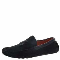 Hermes Black Calf Hair Leonard Moccasins Size 43 For Men