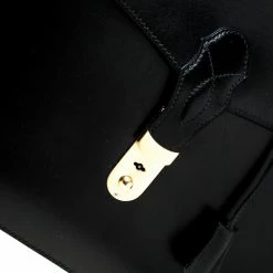 Hermes Black Leather Sac A Depeches 38 Briefcase For Men -Deals Hermes Store luxury men hermes used travel p226576 008