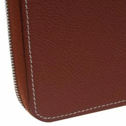 Hermes Brown Leather Silky Daily Globe-Trotter Agenda For Men -Deals Hermes Store luxury men hermes used travel p55886 0010