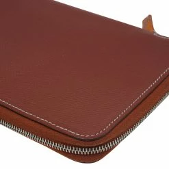 Hermes Brown Leather Silky Daily Globe-Trotter Agenda For Men -Deals Hermes Store luxury men hermes used travel p55886 0011