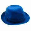 Hermes Blue Cotton H Embroidered Funky Fedora Hat ( Size 58 ) For Men
