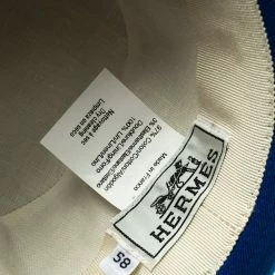 Hermes Blue Cotton H Embroidered Funky Fedora Hat ( Size 58 ) For Men 13 Hermes Blue Cotton H Embroidered Funky Fedora Hat ( Size 58 ) For Men -Deals Hermes Store luxury men hermes used travel p92943 0006