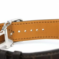 Hermes Silver Stainless Steel Dressage DR5.910 Automatic Men's Wristwatch 41 MM For Men -Deals Hermes Store luxury men hermes used watches p321113 007