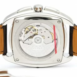 Hermes Silver Stainless Steel Dressage DR5.910 Automatic Men's Wristwatch 41 MM For Men -Deals Hermes Store luxury men hermes used watches p321113 008