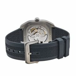 Hermes Grey Titanium Rubber H08 SP1.471 Men's Wristwatch 39 Mm For Men -Deals Hermes Store luxury men hermes used watches p505343 002