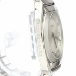 Hermes Silver Stainless Steel Espace ES2.710 Quartz Men's Wristwatch 38 MM For Men -Deals Hermes Store luxury men hermes used watches p553332 003