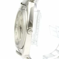 Hermes Silver Stainless Steel Espace ES2.710 Quartz Men's Wristwatch 38 MM For Men -Deals Hermes Store luxury men hermes used watches p553332 005