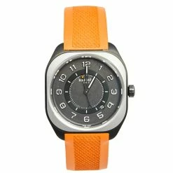 Hermes Black Titanium Rubber H08 W049430WW00 Men's Wristwatch 39 Mm For Men