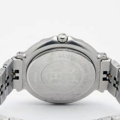 Hermes Silver Stainless Steel & Gold Plated Captain Nemo Quartz Men's Wristwatch 36MM For Men -Deals Hermes Store luxury men hermes used watches p643167 003