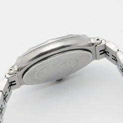 Hermes Silver Stainless Steel & Gold Plated Captain Nemo Quartz Men's Wristwatch 36MM For Men -Deals Hermes Store luxury men hermes used watches p643167 005