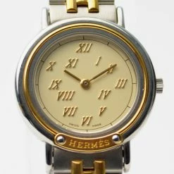Hermes Two Tone Ladies Wristwatch For Uncategorized