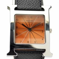 Hermes Heure H SS Maroon Ladies Wristwatch For Uncategorized