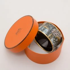 Hermes Painted Enamel Wide Gold Bangle For Uncategorized 13 Hermes Painted Enamel Wide Gold Bangle For Uncategorized -Deals Hermes Store luxury uncategorized hermes used p37241 006