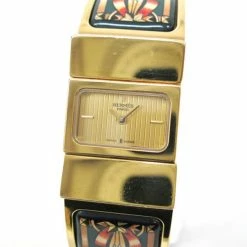 Hermes Loquet Wristwatch GP Gold Ladies For Uncategorized