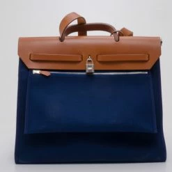 Hermes Toile Vache Herbag Convertible Satchel For Uncategorized