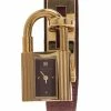 Hermes Black GOld Plated Stainless Steel Kelly Women's Wristwatch 20 MM For Women