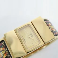 Hermes Loquet Gold-Plated SS Enamel Womens Wristwatch 19 MM For Uncategorized -Deals Hermes Store luxury uncategorized hermes used watches p28832 003