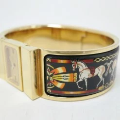 Hermes Loquet Gold-Plated SS Enamel Womens Wristwatch 19 MM For Uncategorized -Deals Hermes Store luxury uncategorized hermes used watches p28832 004