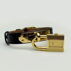 Hermes Black Gold Leather Kelly Ladies Wristwatch For Uncategorized -Deals Hermes Store luxury uncategorized hermes used watches p33675 004
