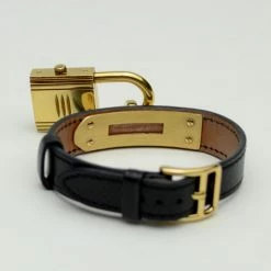 Hermes Black Gold Leather Kelly Ladies Wristwatch For Uncategorized -Deals Hermes Store luxury uncategorized hermes used watches p33675 005