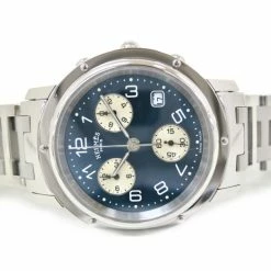 Hermes Clipper Chronograph SS Blue Mens Wristwatch For Uncategorized -Deals Hermes Store luxury uncategorized hermes used watches p34302 003