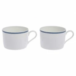 Hermes Blue Porcelain Chaine D'Ancre 4-Piece Tea Cup And Saucer Set For Unisex -Deals Hermes Store luxury unisex hermes new dining p406280 1616408013 005