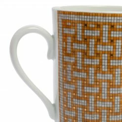 Hermes Gold Mosaïque Au 24 Mug For Unisex -Deals Hermes Store luxury unisex hermes new dining p444766 007