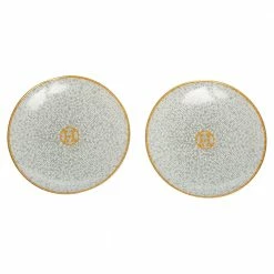 Hermes Hermès Mosaique Au 24 Platinum Bread & Butter Plate Set For Unisex 9 Hermes Hermès Mosaique Au 24 Platinum Bread & Butter Plate Set For Unisex -Deals Hermes Store luxury unisex hermes new dining p582678 002
