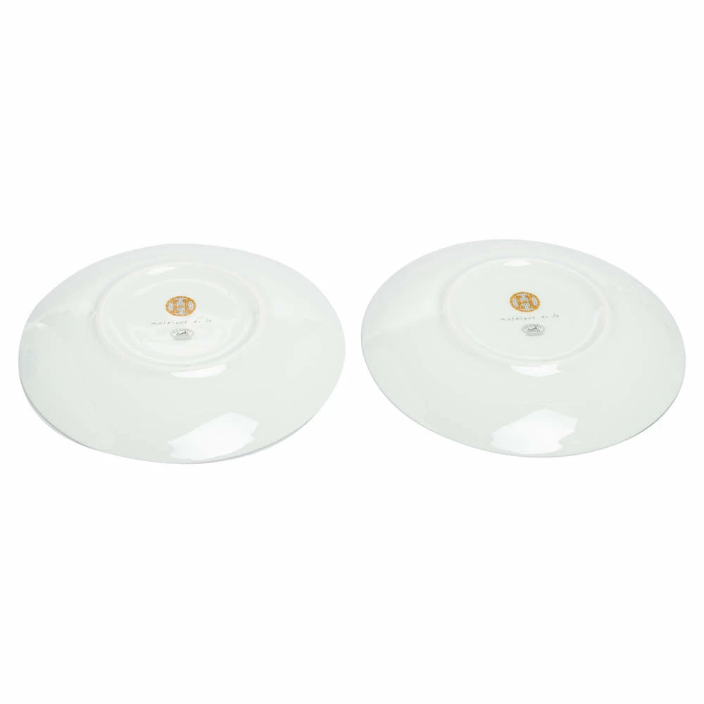 Hermes Hermès Mosaique Au 24 Platinum Bread & Butter Plate Set For Unisex 5 Hermes Hermès Mosaique Au 24 Platinum Bread & Butter Plate Set For Unisex - Image 3