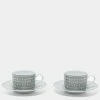 Hermes Mosaique Au 24 Platinum Tea Cup & Saucer Set For Unisex -Deals Hermes Store luxury unisex hermes new dining p658043 001